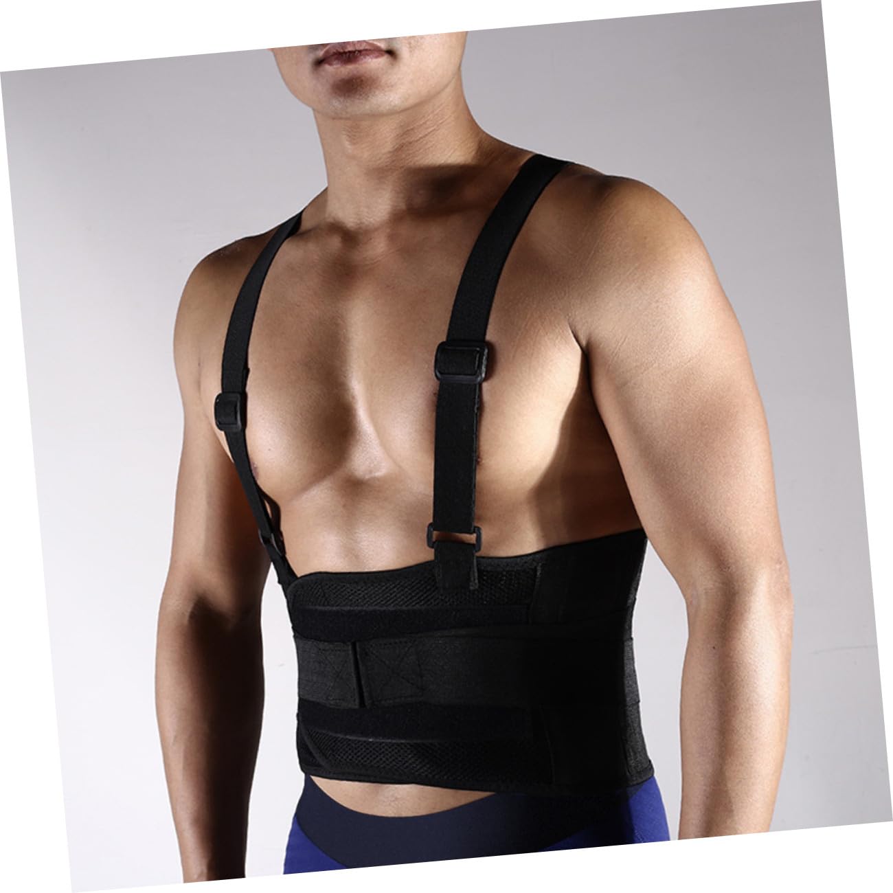 ORFOFE Adjustable Compression Waist Support Belt Lightweight Lumbar Brace Strap for Fitness Mountaineering and Weightlifting Breathable Elastic Design for Back Pain Relief