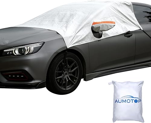 Cubierta de nieve para parabrisas de automóvil, cubierta de nieve para quitar hielo y nieve, impermeable, resistente al viento, cubierta de nieve