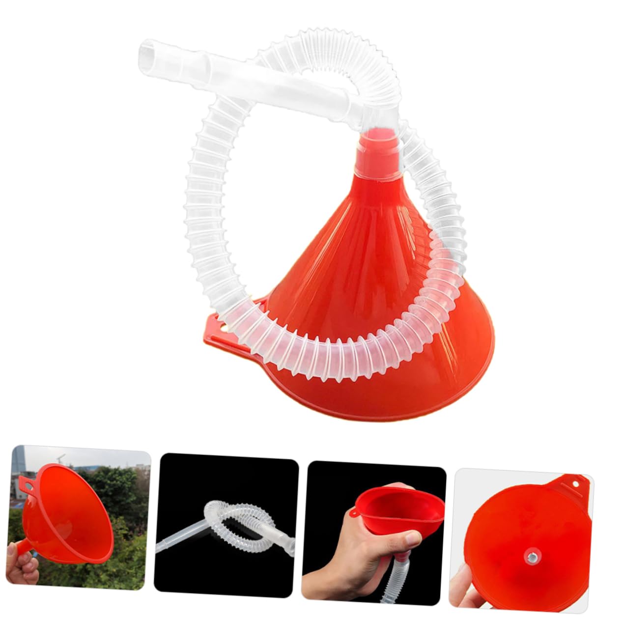 6piezas Embudo De Para Motocicletas y Coches Tubo Flexible Para Cambios De y Diseño y