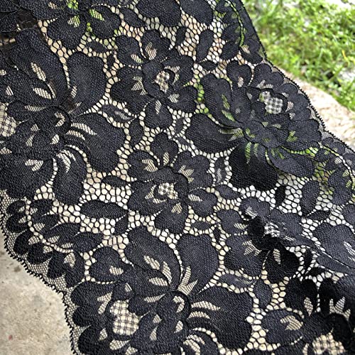 Lumket 9264 Olive Lace 9.5 Inches Wide Stretchy Lace thumb #3