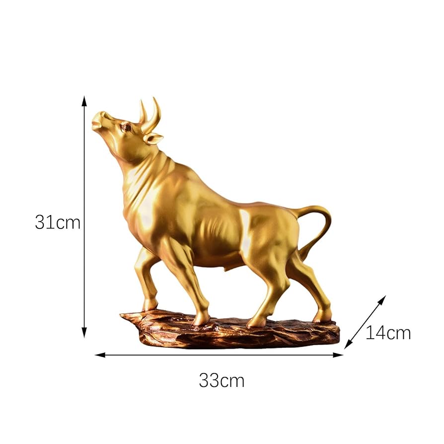 S】Kanae Miyazawa 雄牛のオブジェ 飾り物 置物