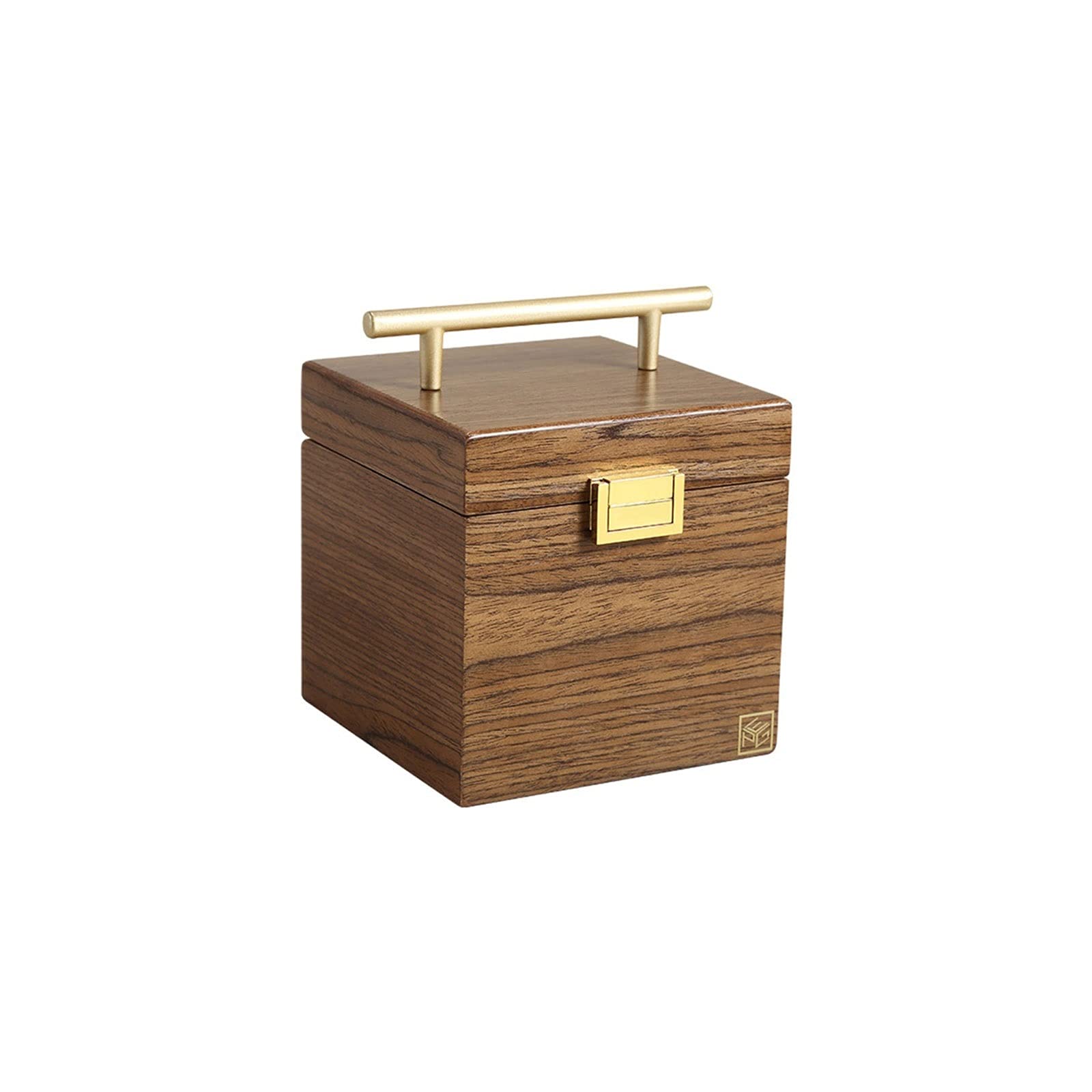 Boîte à bijoux en bois luxueuse à 3 niveaux en velours grand format