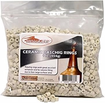 FERMFAST Ceramic Raschig Rings (1 Pound)