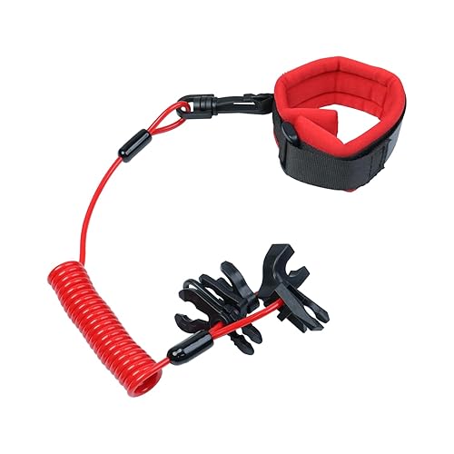 Miniatura 8 de Correa de muñeca universal para interruptor de barco, cuerda de moto acuática fuera de borda, para Mercury, Yamaha, Honda, Tohatsu, Johnson,