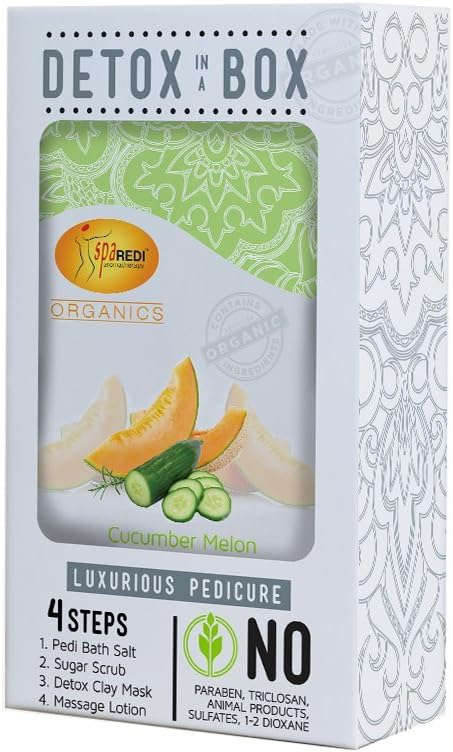 Spa Redi Detox in a Box 4-Step System (Cucumber, Single Pack) 0.28oz X1
