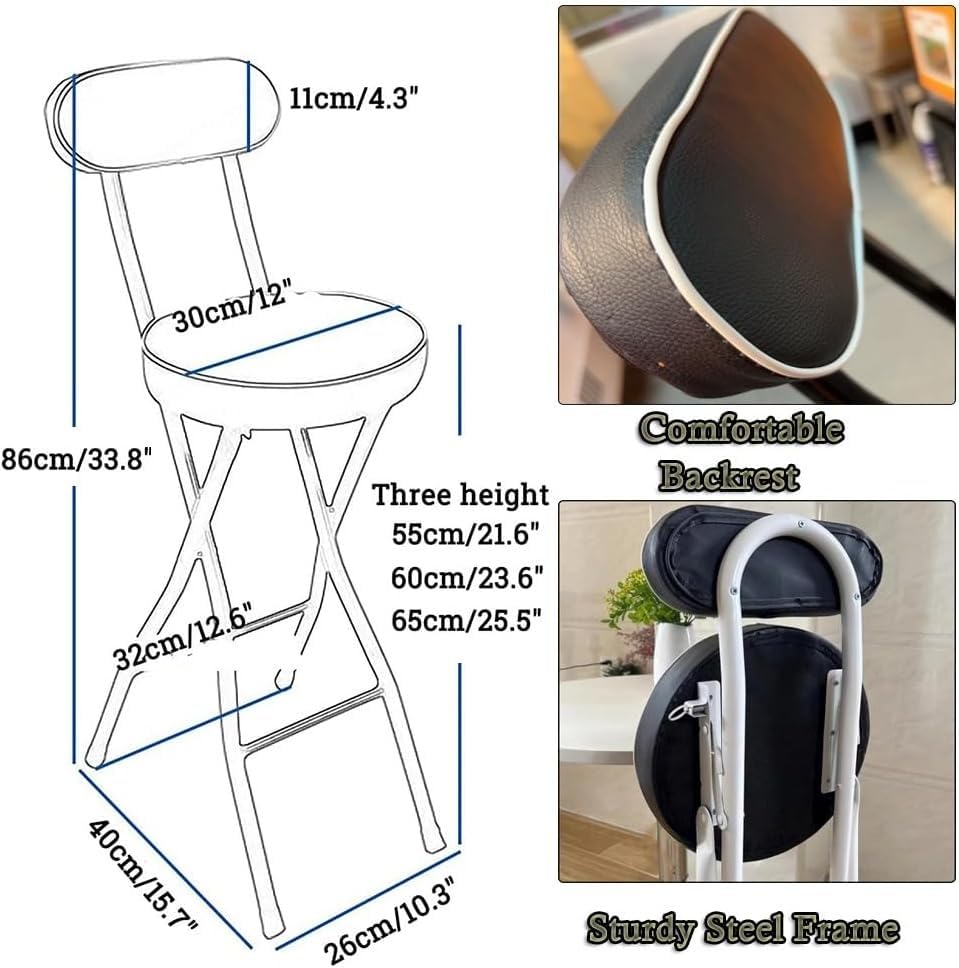 Chaise haute de cuisine compacte pour optimiser les petits espaces - 5