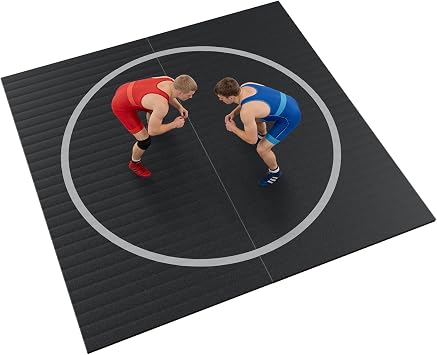 10'x10' Premium Wrestling Mat - 1.2 Thick High-Impact XPE Foam - 3-Layer Anti-Slip, Odor-Control & Waterproof Surface - Roll-up/Foldable Grappling Mat for BJJ, MMA, Judo, Gymnastics & Home Gym