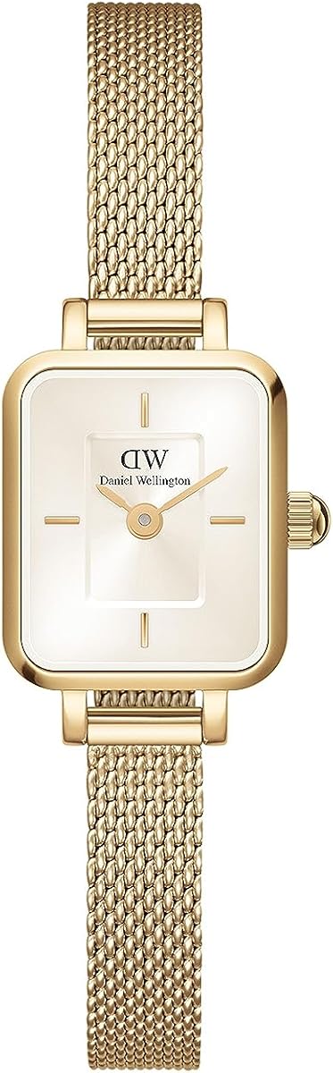 Quadro Mini 3-Link Two Tone Gold - Reloj de mujer de acero inoxidable