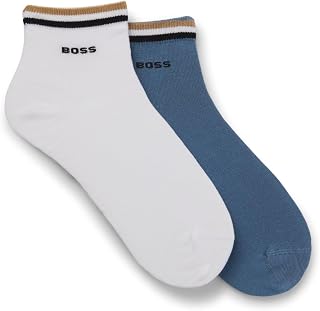 [ボス] ショートソックス2足セット シグネチャーストライプカフ メンズ