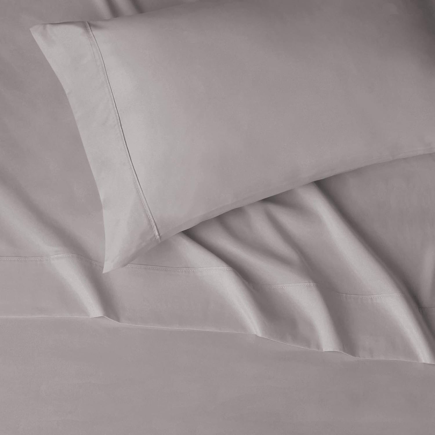  Basics Lightweight Super Soft Easy Care Microfiber Bed Sheet Set with 14" Deep Pockets - Twin, Dark Gray : Home & Kitchen