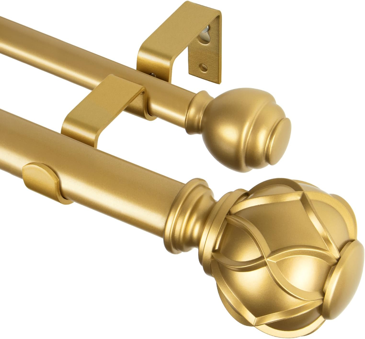 Amazon.com: Kashi Home Decorative Telescopic Window Curtain Rod with ...