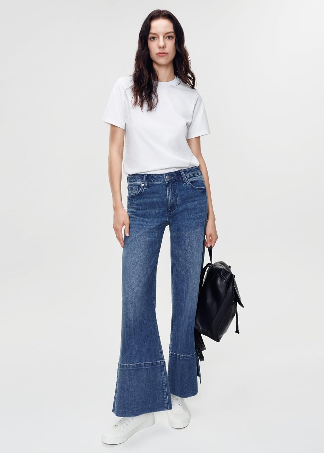 Women's Wide Leg Jeans Baggy High Waisted Straight Leg Denim Pants with Pockets - Image 8