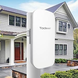Outdoor WiFi Extender，WiFi Booster | AI Watchdog | Repeater&AP Mode｜IP65 Weatherproof | Up to 1200Mbps Dual Band WiFi Repeater