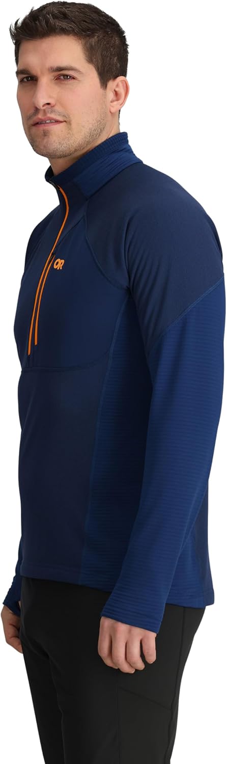 Outdoor Research Men's Deviator Fleece Half Zip | Temperature Regulating Fabric, Moisture Wicking, UPF 30+