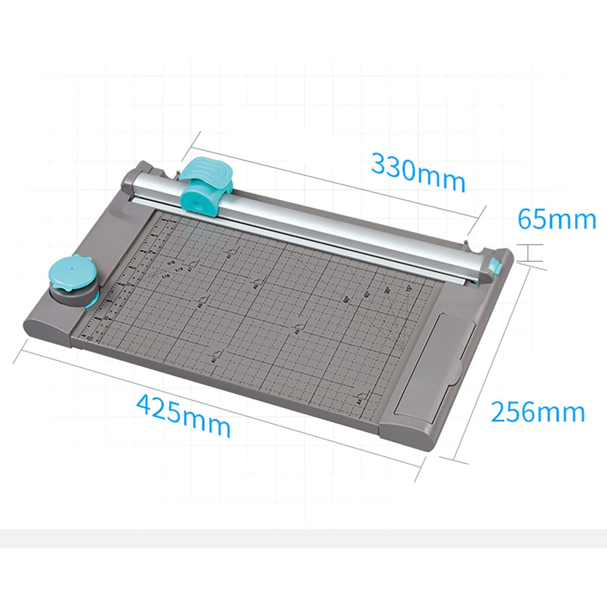 5 Po A4 Massicot Avec Coupe-Tête De Coupe, Paper Cutter Guillotine Trimmer Paper Pour Le Bureau/École/Usage À Domicile