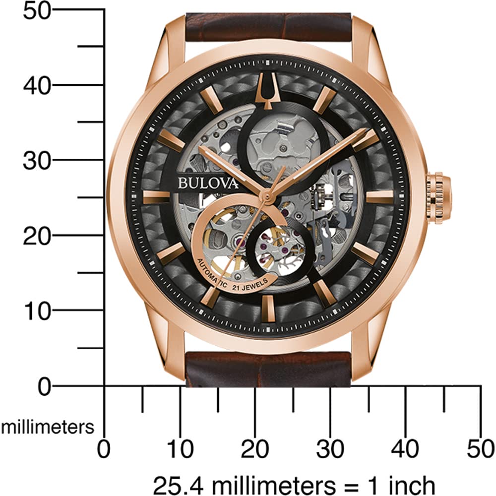 Bulova Automatic Watch 97A169, brązowy