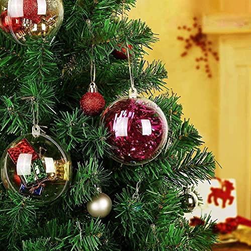 Lot de 20 Boules de Noël en Acrylique Transparent 8 cm...