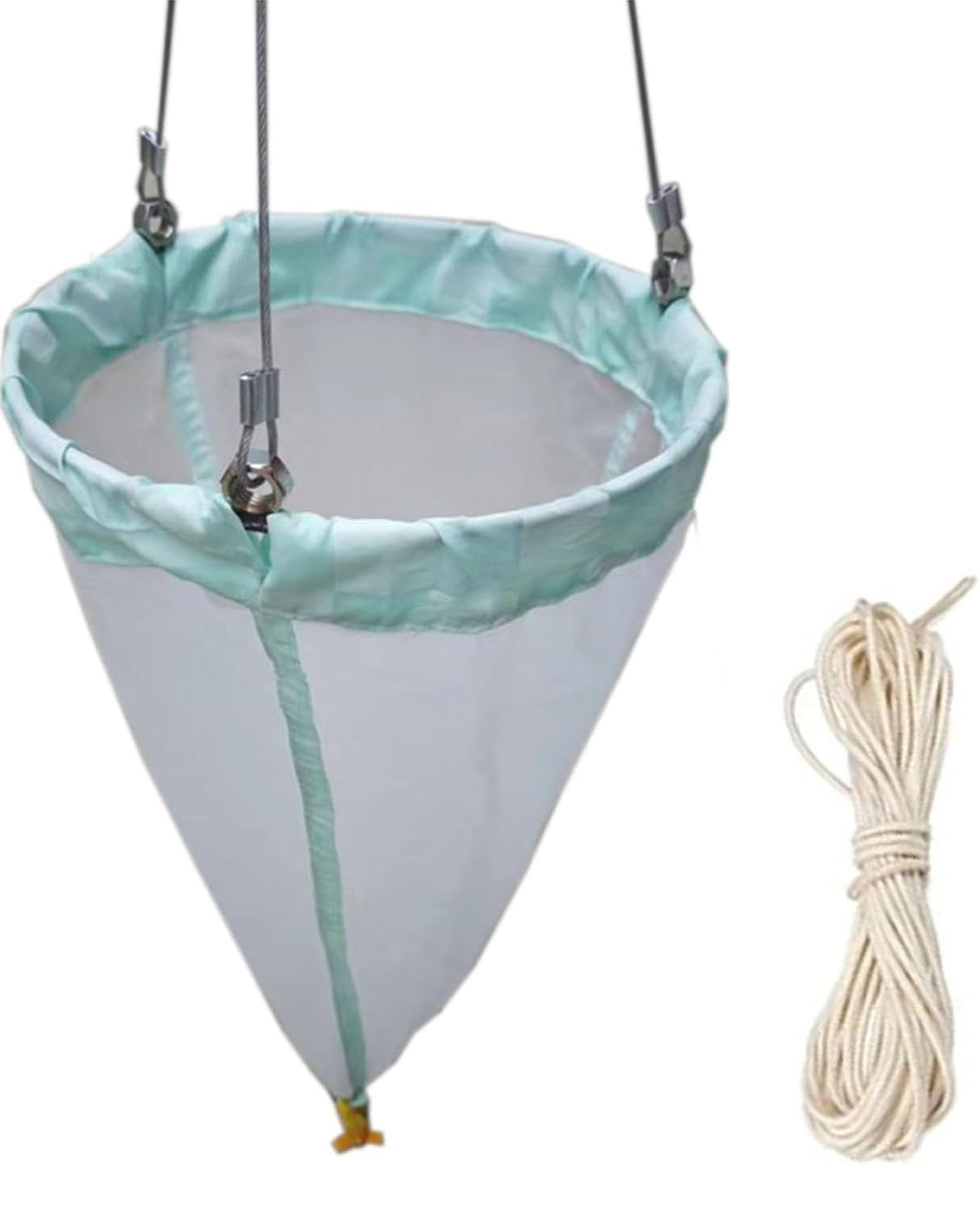 Fine Mesh Plankton Net, 64μm, 125 Mesh Planktons Tow Nets for Collecting Phytoplankton, Protozoa and Rotifers(25#)