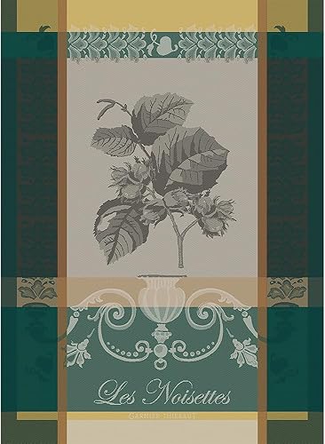 Miniatura 1 de Garnier Thiebaut - Toalla de cocina francesa jacquard 100% algodón, colección de verduras (Les Noisettes Boise)