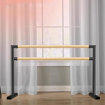 Ballet Barre, Ballet Bar Portable Freestanding for Adult Kids Black 100cm, 150cm100cm