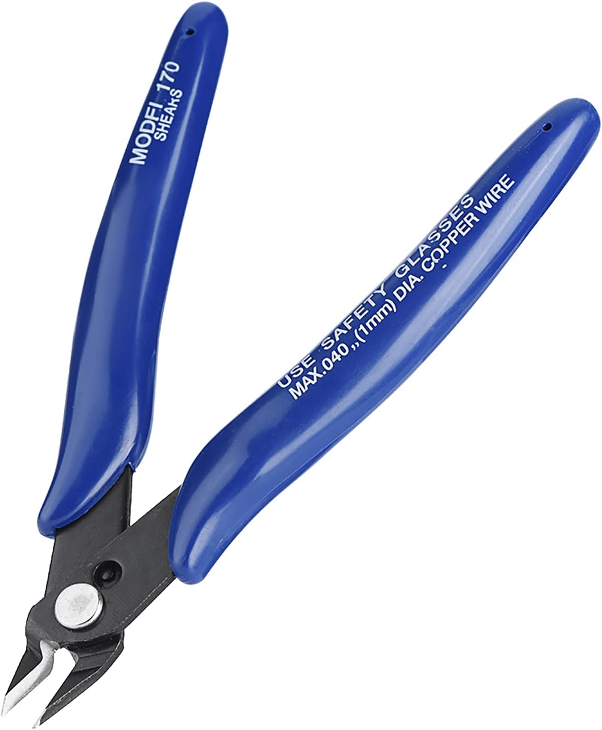 Sorandy Wire Cutters, Micro Flush Cutters with Internal Spring, Diagonal Cutters for Electronics, Heating Wire, Model Sprue, Soft Copper Wire Snips