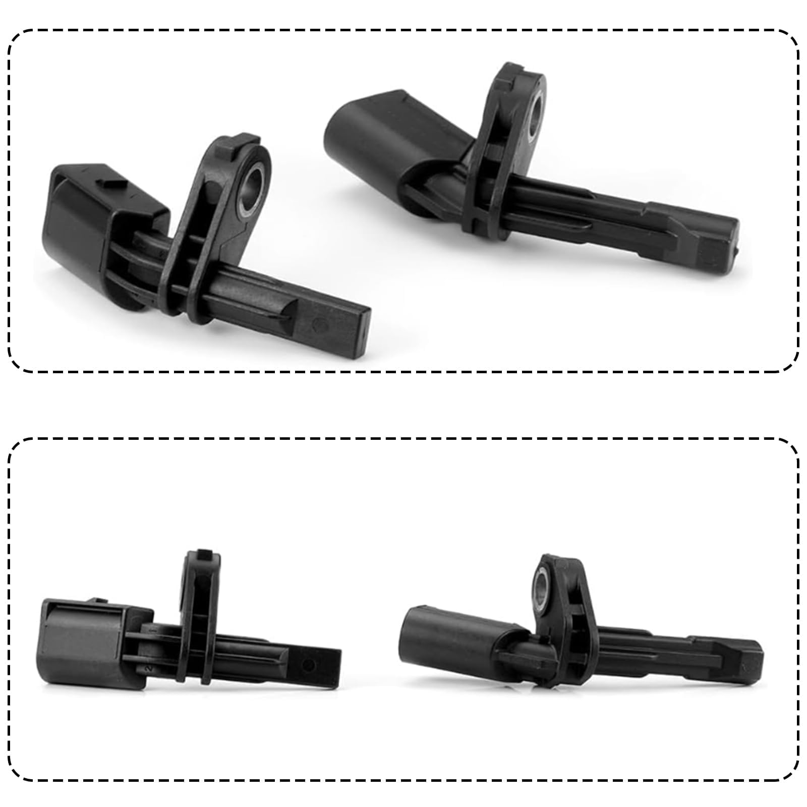 Lot de 4 capteurs de vitesse de roue, capteurs ABS avant et arrière gauche et droit pour Audi A3 VW Golf Jetta Passat Touran Tiguan Remplacement direct pour 1K0927807 1K0927808 7H0927803