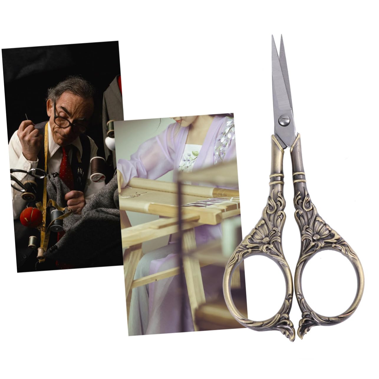 TEHAUX 3 Piezas Tijeras Pinza De Costura Cizalla De Punto De Cruz Tijera De Cocina Cortador De Hilo Delicado