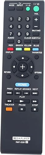 Miniatura 3 de Allimity RMT-D301 RMTD301 - Mando a distancia de repuesto compatible con Sony Network Media Player SMP-N100 SMPN100