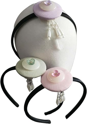 Hanbok Pastel Ornaments Headband, 3 Colors, Hanbok Hair Accessory, Girl Kids Hanbok, Dol, Baek il