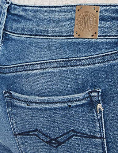 Replay jeans da donna con power stretch, blu