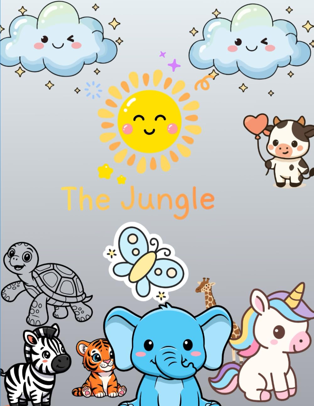 The Jungle: Animal Coloring Book for Kids