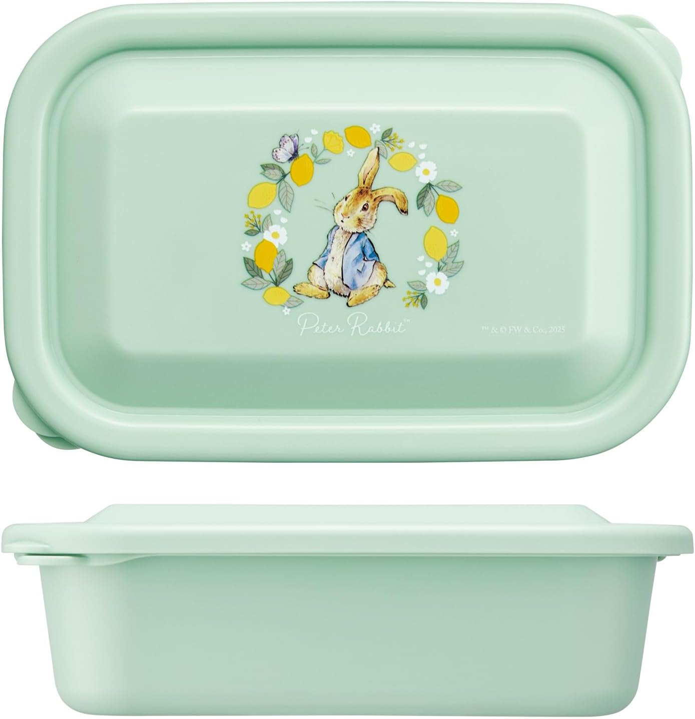 Skater LFP6-A Peter Rabbit Citron Lunch Box, Storage Container, Small, 20.9 fl oz (580 ml), Fluffy, Stacking, Dishwasher Safe, Microwave Safe, Made in Japan