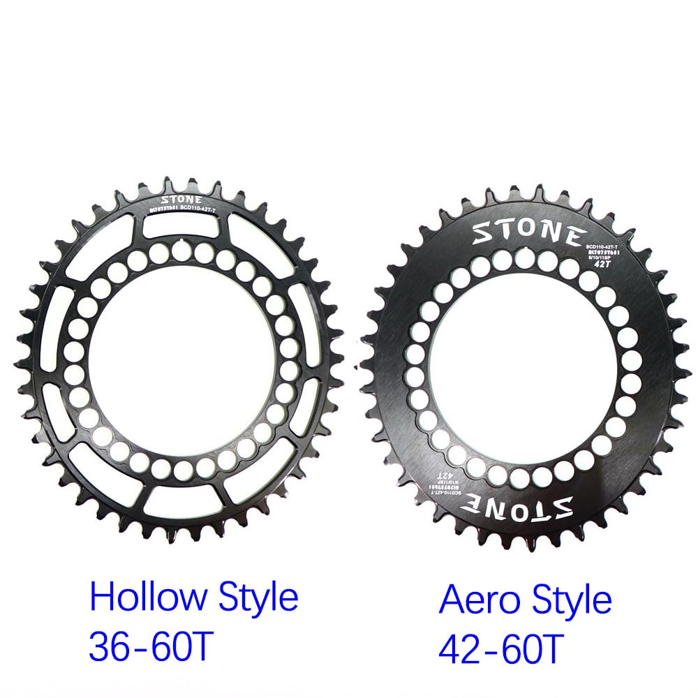Platos para Bicicletas Plato Ovalado 110 BCD Tooth Road Bike Chainwheel 110BCD Unisex