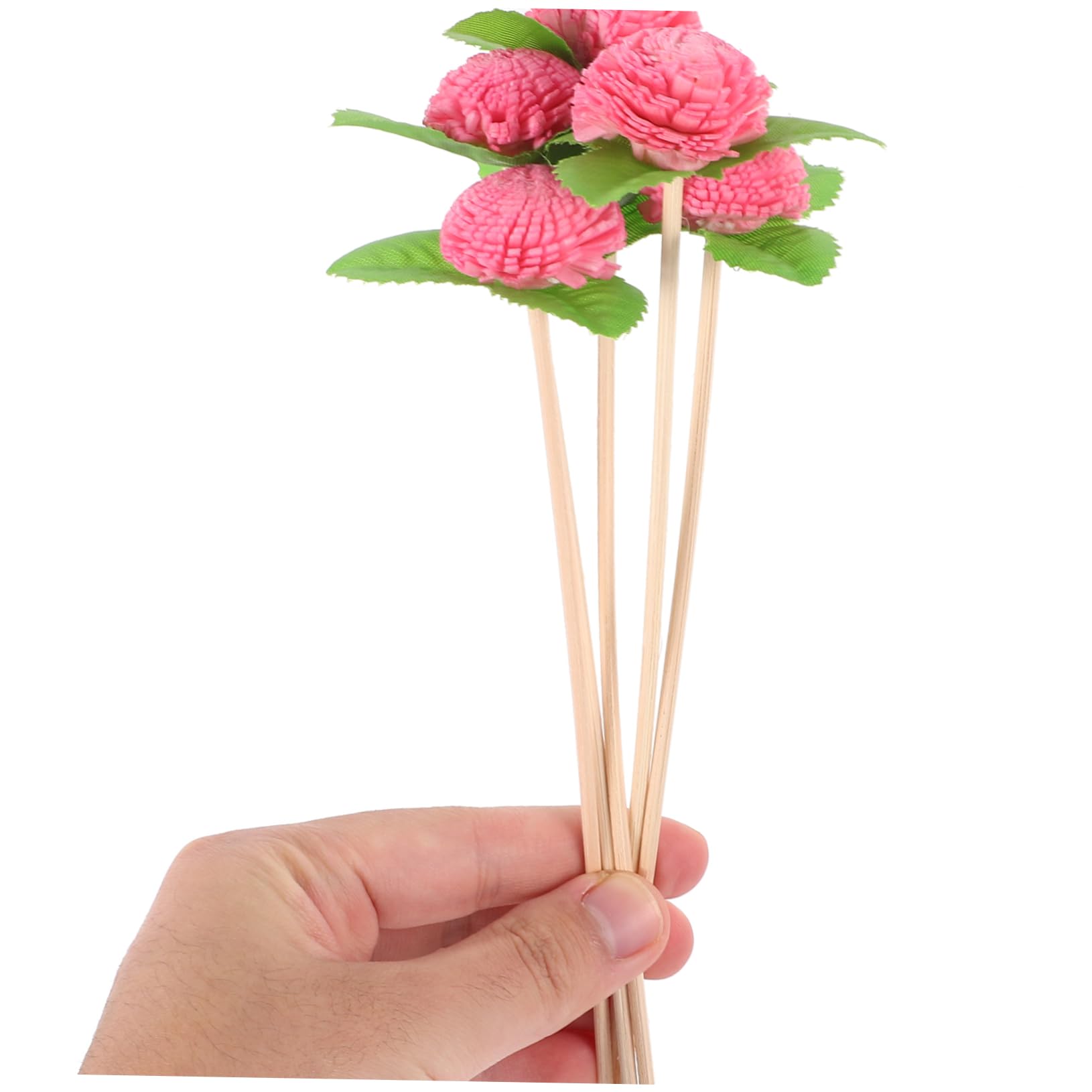 Bâtonnets Diffuseurs en Fleur Lot de 5, Rotin pour Flacons Parfumés
