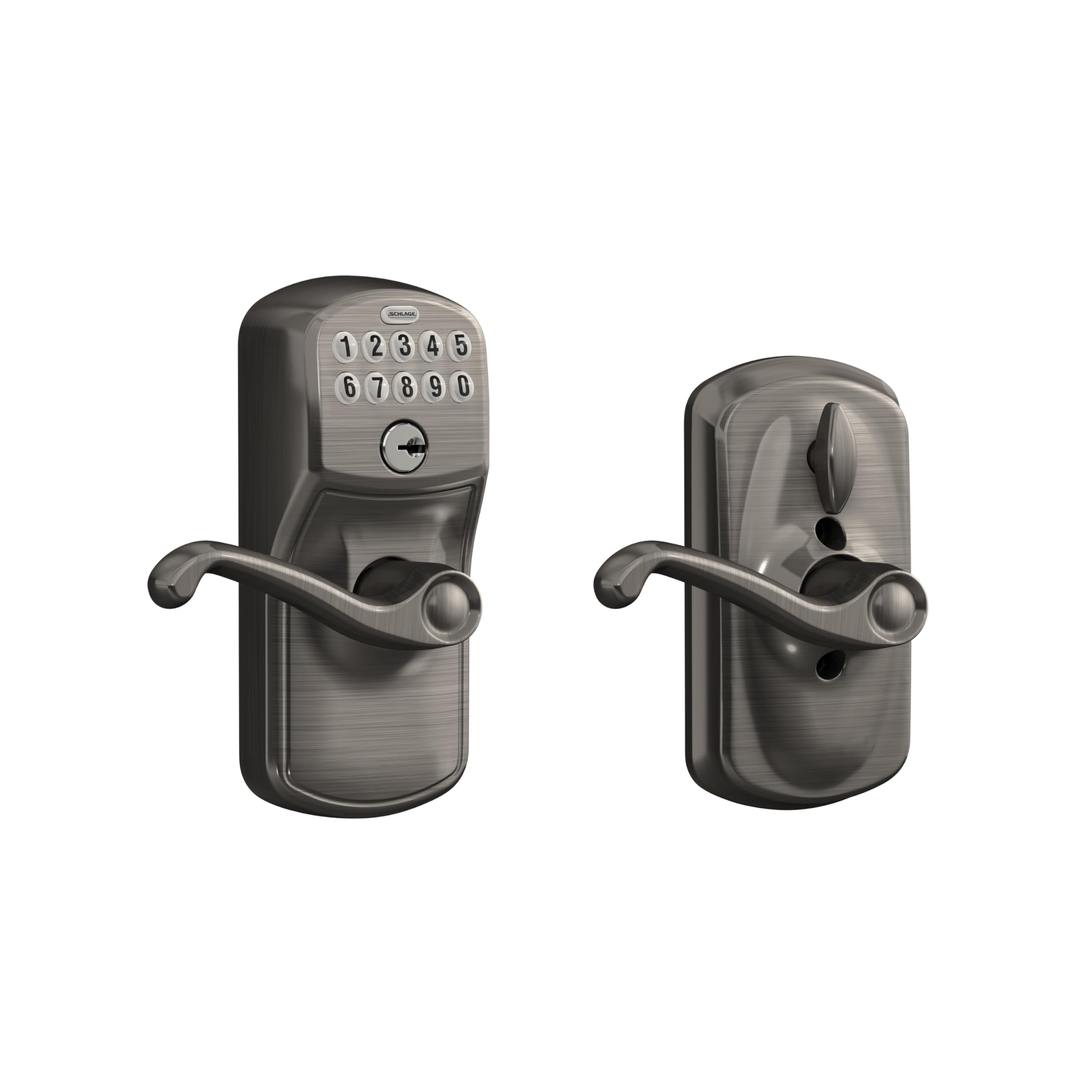 Schlage Keypad Lock - Keyless Entry, Antique Brass -20 Schlage Keypad Lock - Keyless Entry, Antique Brass -20