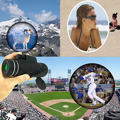 Monoculars Telescope, Eagwell Zoom Monocular Telescope, Waterproof Monocular Scope For Sporting Events, Concerts, Wildlife, Hunting ,Fishing ,Travelling (40X60 Zoom) #TOP5