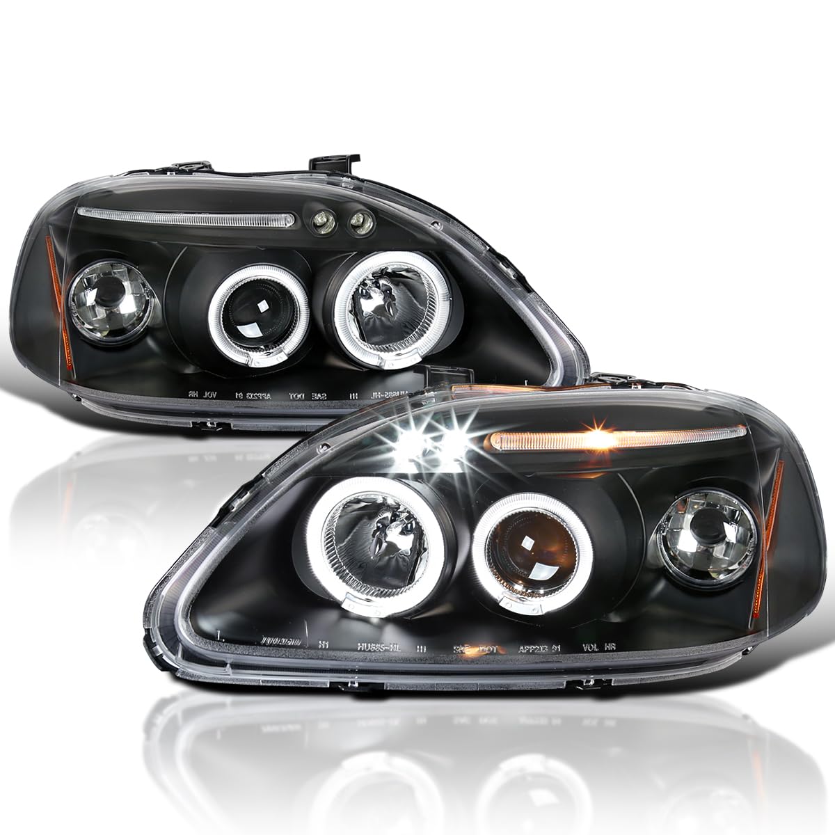 Amazon.com: SPEC-D TUNING Projector Headlights Black | For
