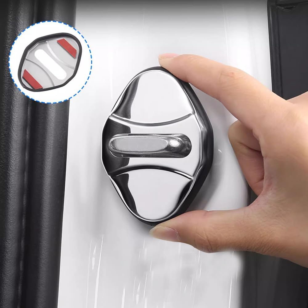 Door Lock Latches Cover for Land Rover Range Rover/Sport (Black)