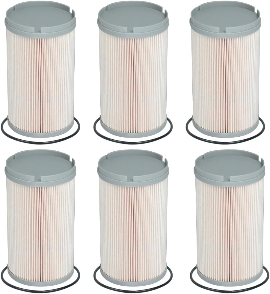 K37-1029 Fuel Filter Fits for 2015-2017 MX11 MX13 Peterbilt DAF Fits for Kenworth T2000 T660 T680 T700 T800 T880 W900Replaces K371029, K37-1011, K37-1012, PF46081, FS20172(Set of 6)