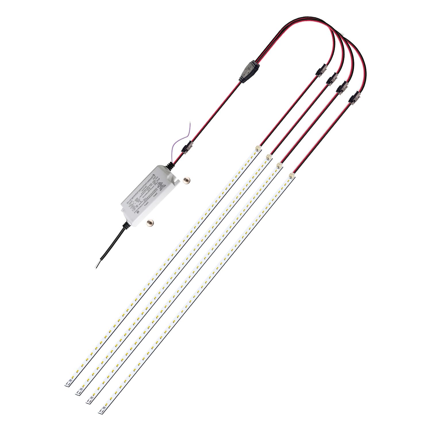 2x2 FT Magnetic Retrofit Kit,2ft LED Troffer Retrofit Kit,36W,5400LM,Daylight White 5000K,0-10V Dimmable,T8 T10 T12 Fluorescent Replacement LED Light Strip,Easy to Install