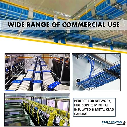 Kable Kontrol Cable Tray - 10 Feet Long x 6" W x 2” H - 30 Pcs Bulk Pack - Wire Mesh Tray Cable Management Rack Cords Organizer Cable Basket, Zinc Plated Steel NEC Approved for Network, Fiber Optic - Thumbnail 6