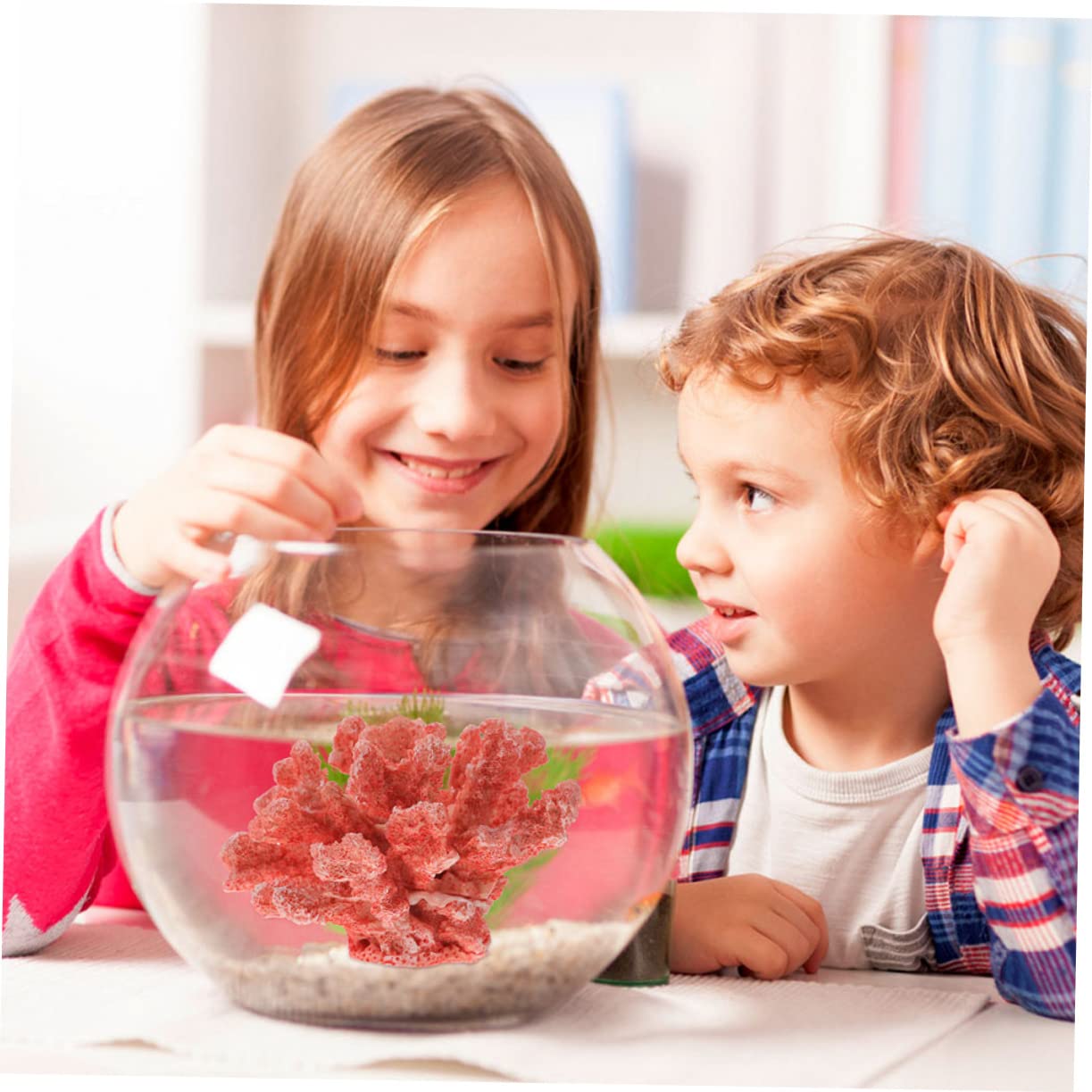 Mikikit Fake Coral Aquarium Decoration Lovely Ornament for Fish Tank Decor Safe Faux Coral Model Design for Enhancing Aquatic Environments