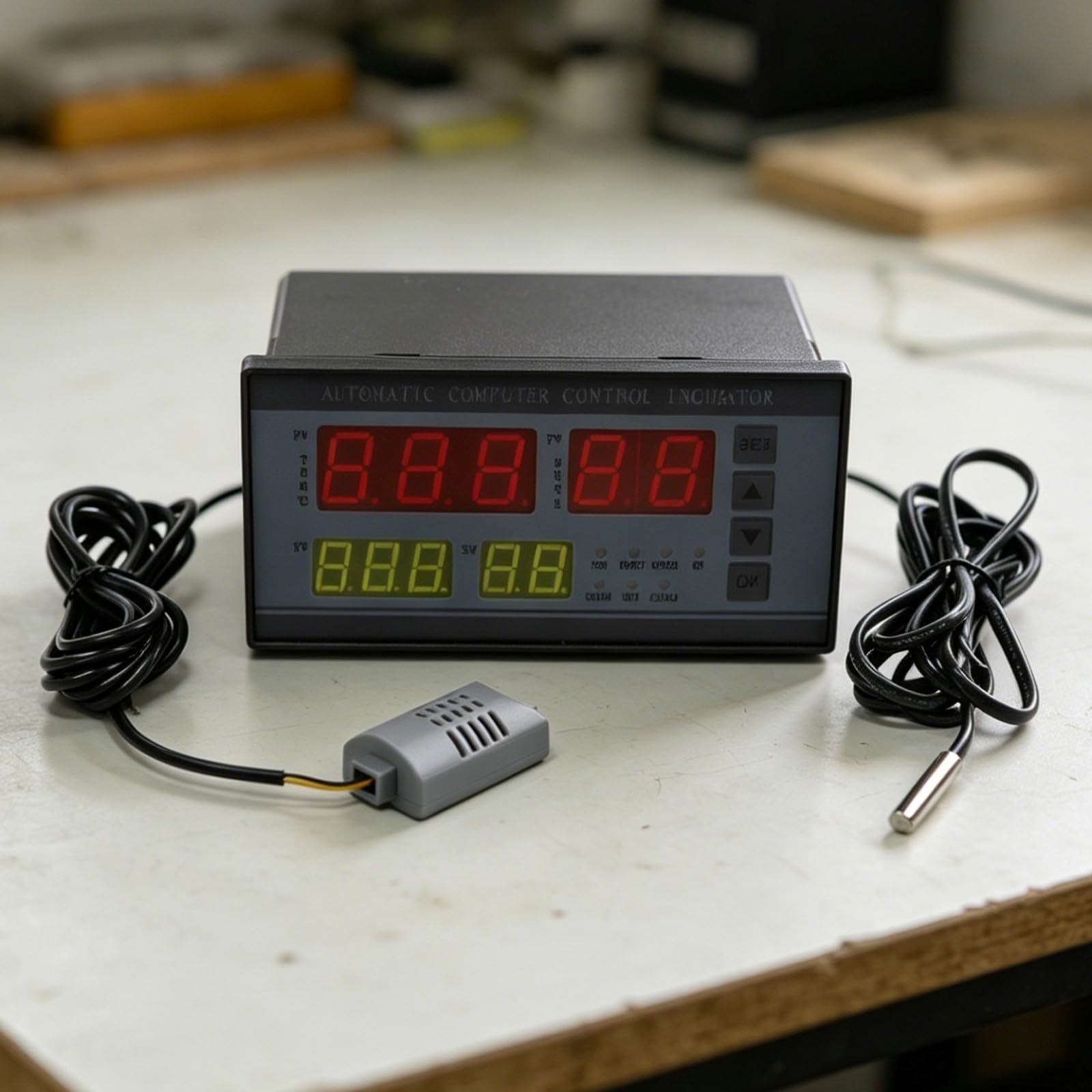 Controlador digital de temperatura para incubadora xm-18 con control de humedad de aire, pantalla LCD para incubadora, invernadero, terrario, 220 V