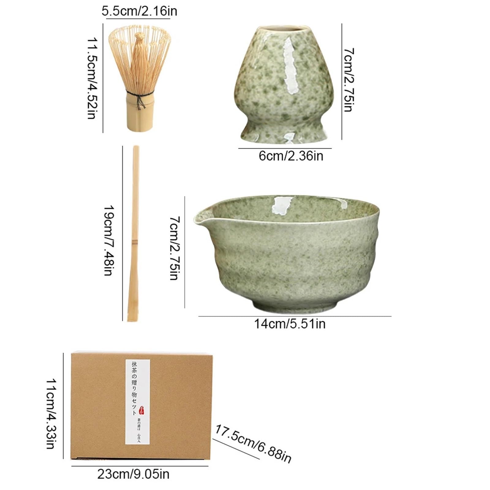 Juego De Té Matcha, Tazón Cerámica For Con Pico, Elegante Batidor, Exquisita Cuchara For For Amantes Del Kit Te Matcha