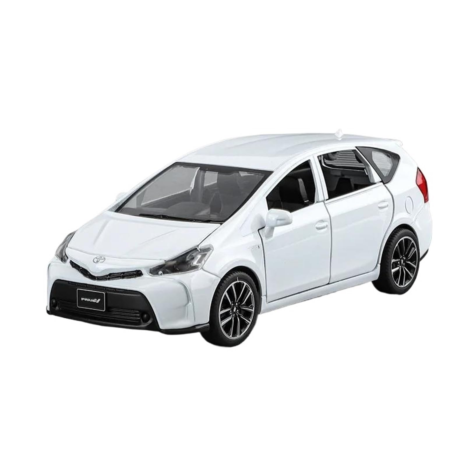 Adatto Per Toyota PRIUS 1:32 Modello Di Auto In Metallo Pressofuso Simulazione Di Suoni E Luci Regalo Da Collezione(White)
