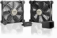 Vista 9 de AC Infinity MULTIFAN S3, ventilador USB silencioso de 4.724 in, certificado UL para receptor DVR, PlayStation, Xbox, gabinete de computadora