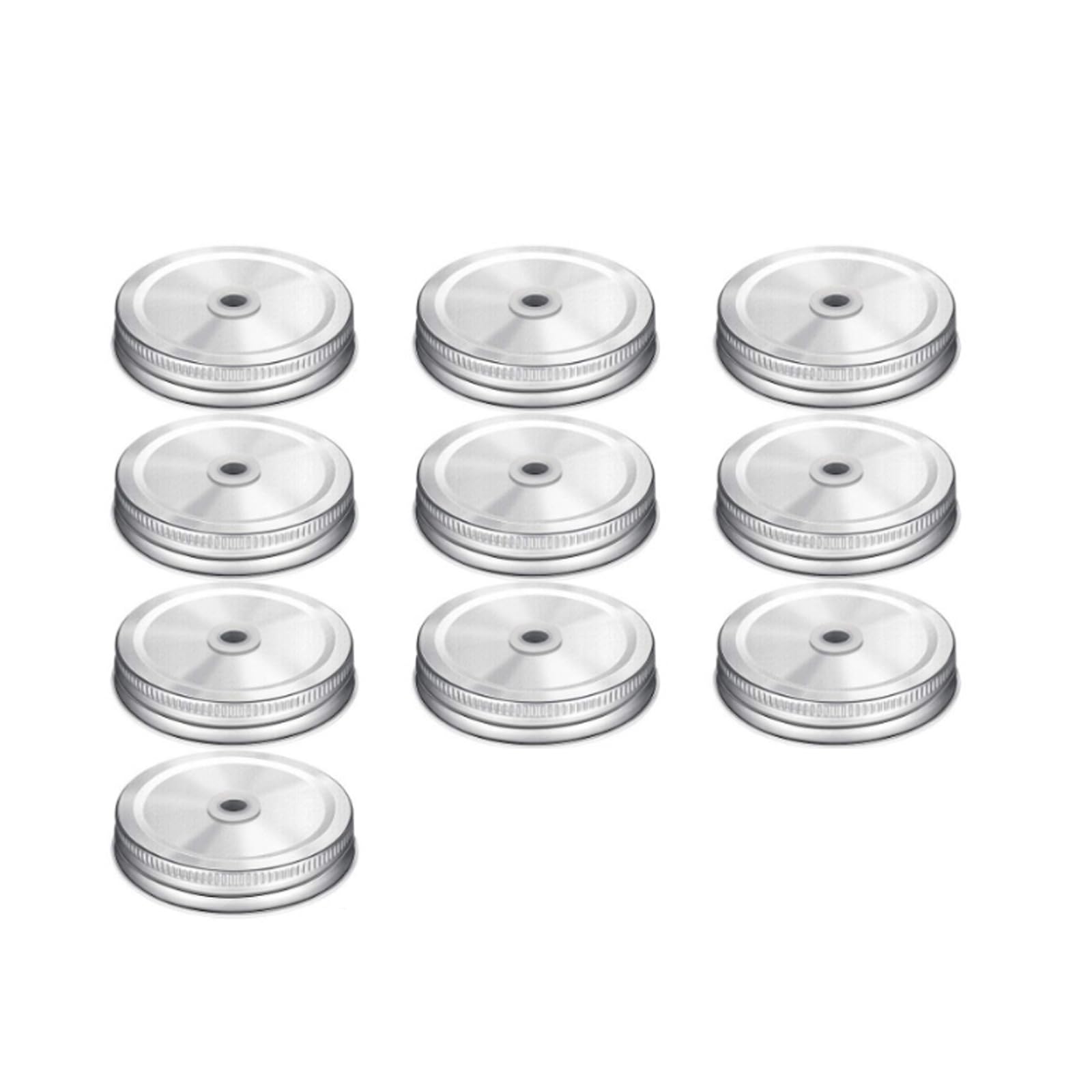 Buxuaaaa Leak Proof Practical Wide Mouth Jar Cap Straw Insert Designs Iron Construction Drinking Lid for Beverage Use Leak Proof Tinplate Jar Lid