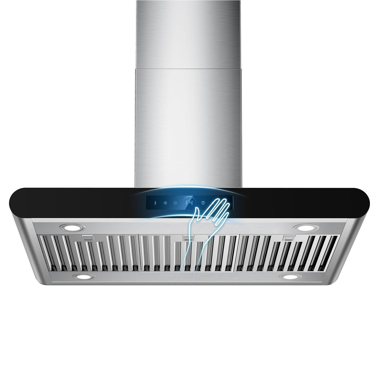 36 inch Island Range Hood 1200 CFM, Stainless Steel (TAZPI)