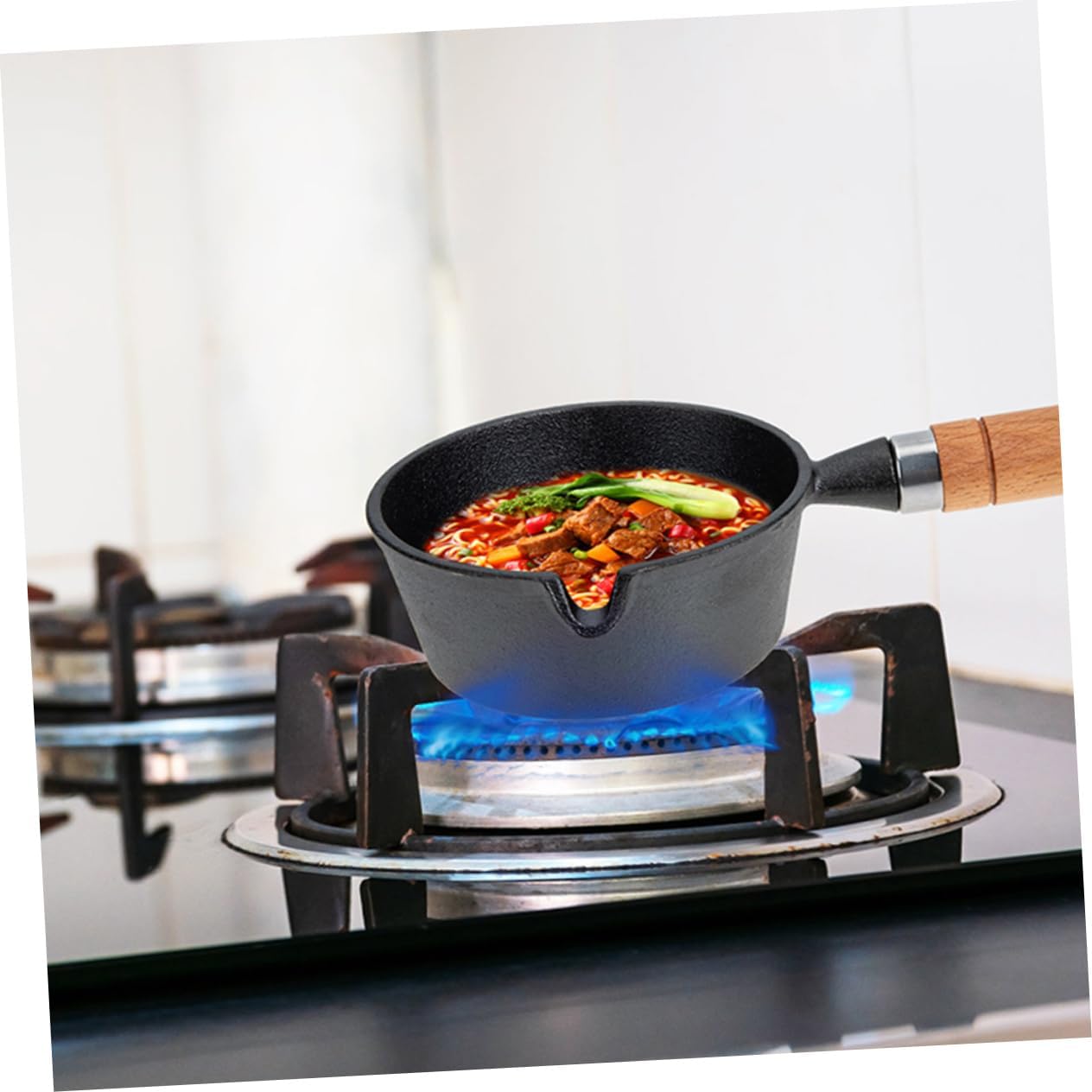 Oil Pan Small Saucepan Pour Oil Small Pot Frying Pot Iron Mini Skillet for Butter Melting and Candy Making