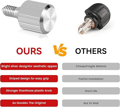 Miniatura 3 de Tornillos de pulgar para batidoras de pie Kitchenaid y accesorios de ayuda de cocina. 2 piezas de repuesto de accesorios de tornillo de buje de